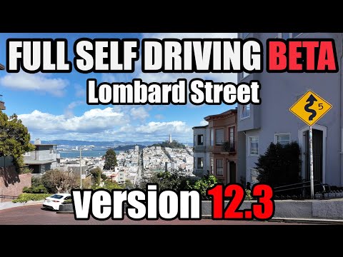 Lombard Street | FSD Version 12.3 | San Francisco