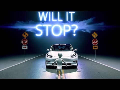 Tesla Self Driving: Avoiding Kid Mannequin | FSD Beta