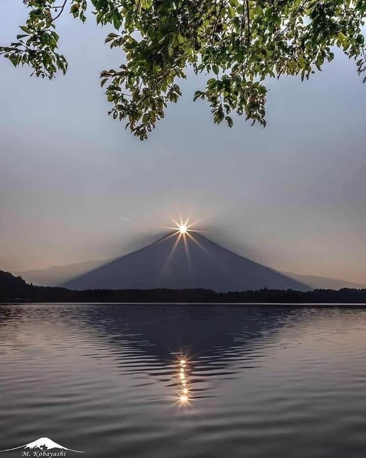 Sunrise on the top of Mt Fuji