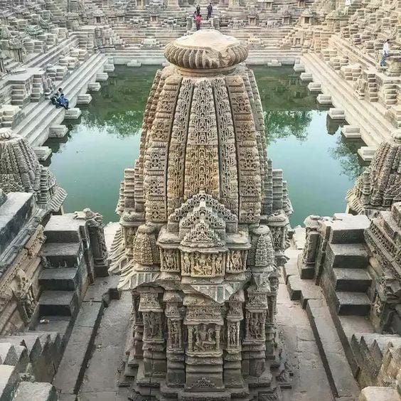 Temple of the Sun in Modhera, India, built in 1026 AD