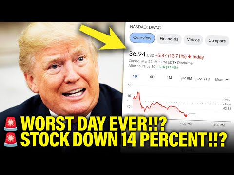 Trump IN SHOCK as His Stock QUICKLY TANKS after Merger