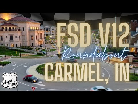 Tesla FSD V12: Navigating Roundabouts and Intersections