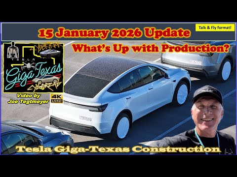 Camouflaged Model Y, Cortex 2 & Switchyard Expansion! 15 January 2026 Giga Texas Update (07:38 AM)
