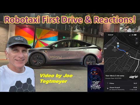What is a Tesla Robotaxi Like? Follow along on this World Premier First Drive!