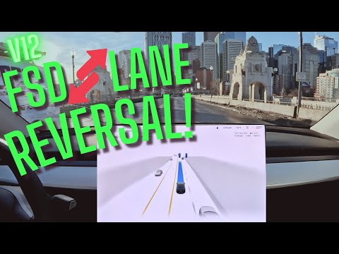 Tesla Self Driving Supervised Lane Reversal Test | FSD 12.3.3