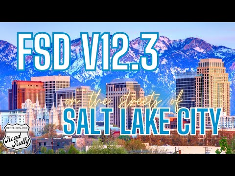 Tesla FSD V12.3: Autonomous Driving in Salt Lake City