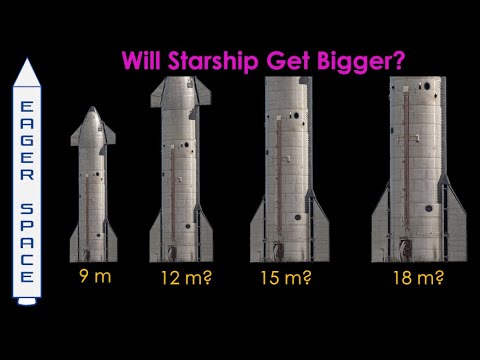 Will Starship Get Bigger ?  Propellant tank sizes and rocket diameters