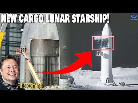 New SpaceX Starship Lunar Cargo Lander Design Unveiled by NASA