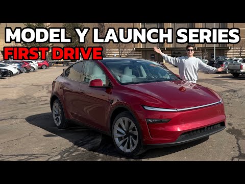 Driving the NEW Model Y Launch Series For The First Time!