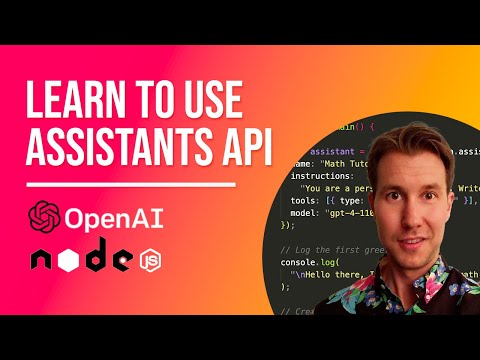 OpenAI Assistants API coding tutorial