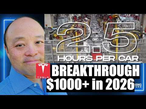 Tesla Gigafactory BREAKTHROUGH. UNBOXED Production. 95% Robotic, 2.5 hr/CAR. $1000+ in 2026