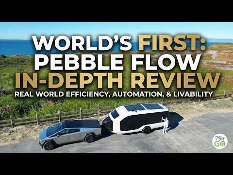 World's First Pebble Flow Review (Electric Travel Trailer Camping Experience)