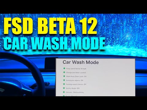 Tesla FSD Beta 12: Car Wash Mode