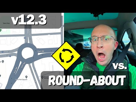 Tesla's FSD V12.3 Excels in Roundabouts and City Traffic