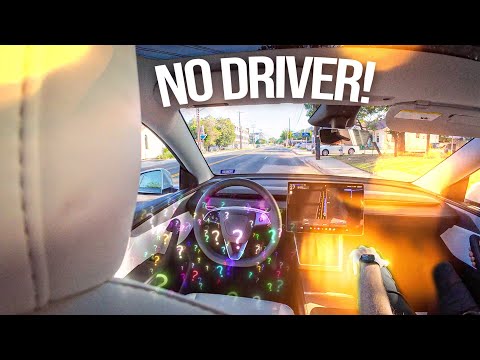 Driverless Tesla Robotaxi - First Look
