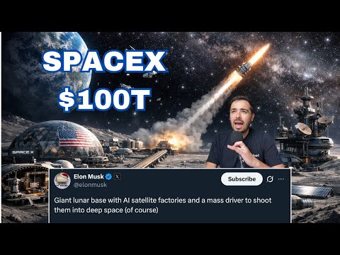 Elon Says SpaceX Going To $100T!! (Moon Base)