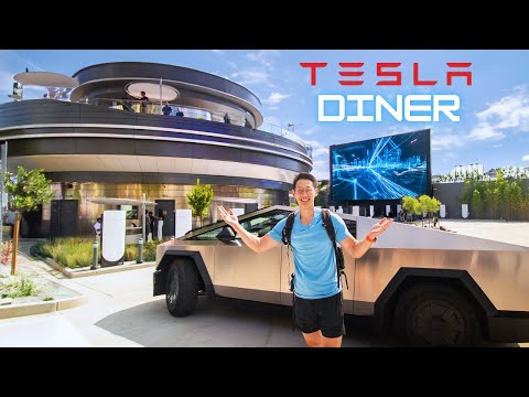 I Tried the World's First Tesla Diner (11 Hour Wait)