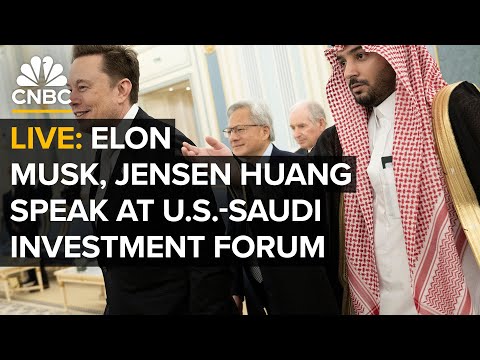 LIVE: Tesla's Elon Musk and Nvidia's Jensen Huang talk AI at U.S.-Saudi Investment Forum — 11/19/25
