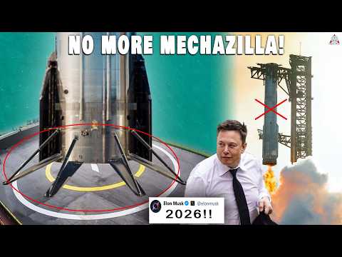 SpaceX Finally Added Landing Legs for Starship...Will Mechazilla Replace?