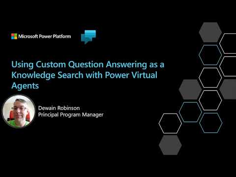 How to connect a Custom Question Answering (CQA) to Power Virtual Agents