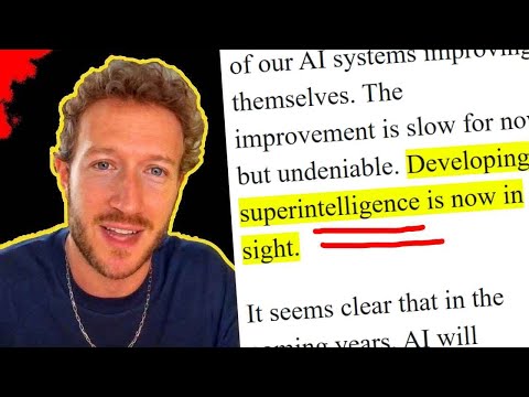 "Superintelligence Is Now In Sight" Mark Zuckerberg's Master Plan Revealed