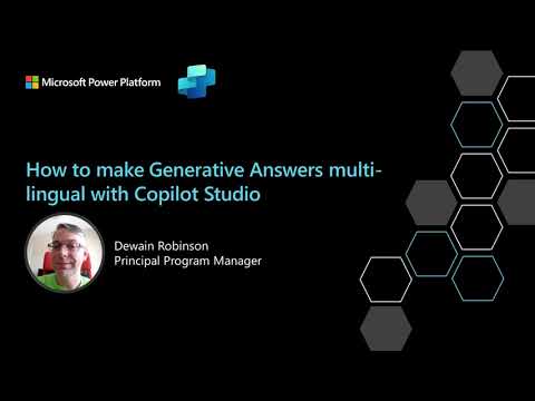 How to make Generative Answers multi-lingual with Copilot Studio