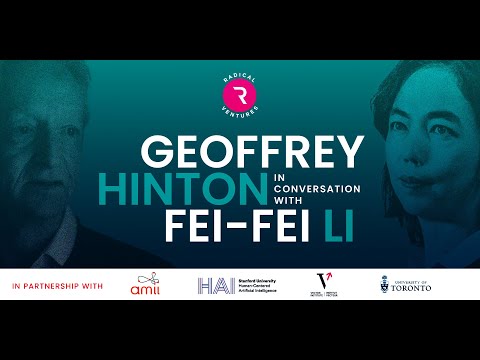 Geoffrey Hinton and Fei-Fei Li in conversation