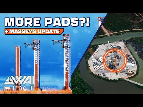 LIVE🔴: SpaceX Builds More Starship Pads! | Massey Reconstruction Begins!