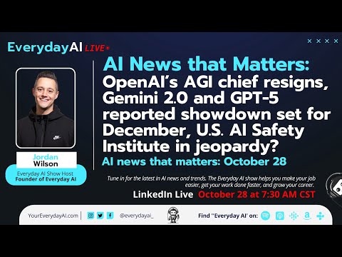 OpenAI’s AGI chief resigns, Gemini 2.0 and GPT-5 reported showdown set for December and more!