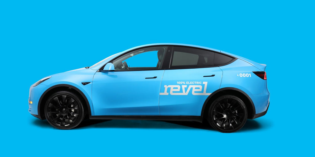 New modified-Tesla ride-share launching from electric moped sharing service Revel