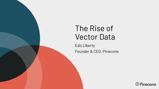 The Rise of Vector Data