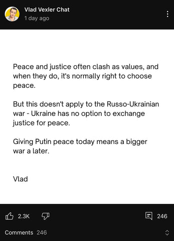 Peace or Justice; Can Ukraine have both?